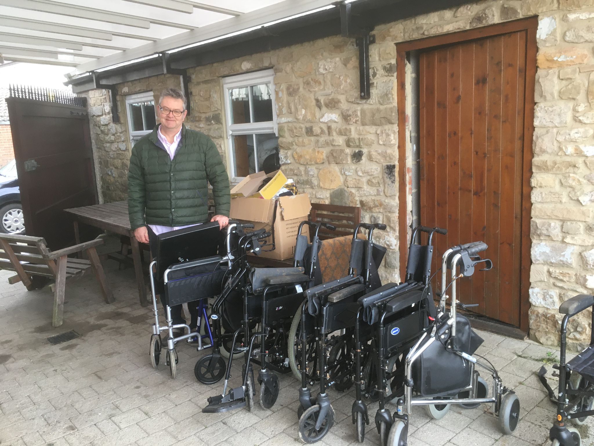 Wheelchair donations support charities working in developing world